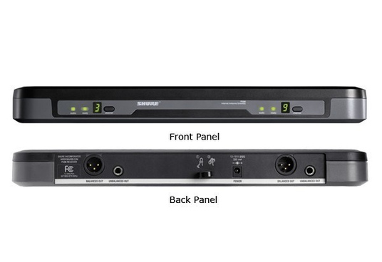 Радиомикрофоны SHURE PG288/PG58, 2 штуки на 1 базе